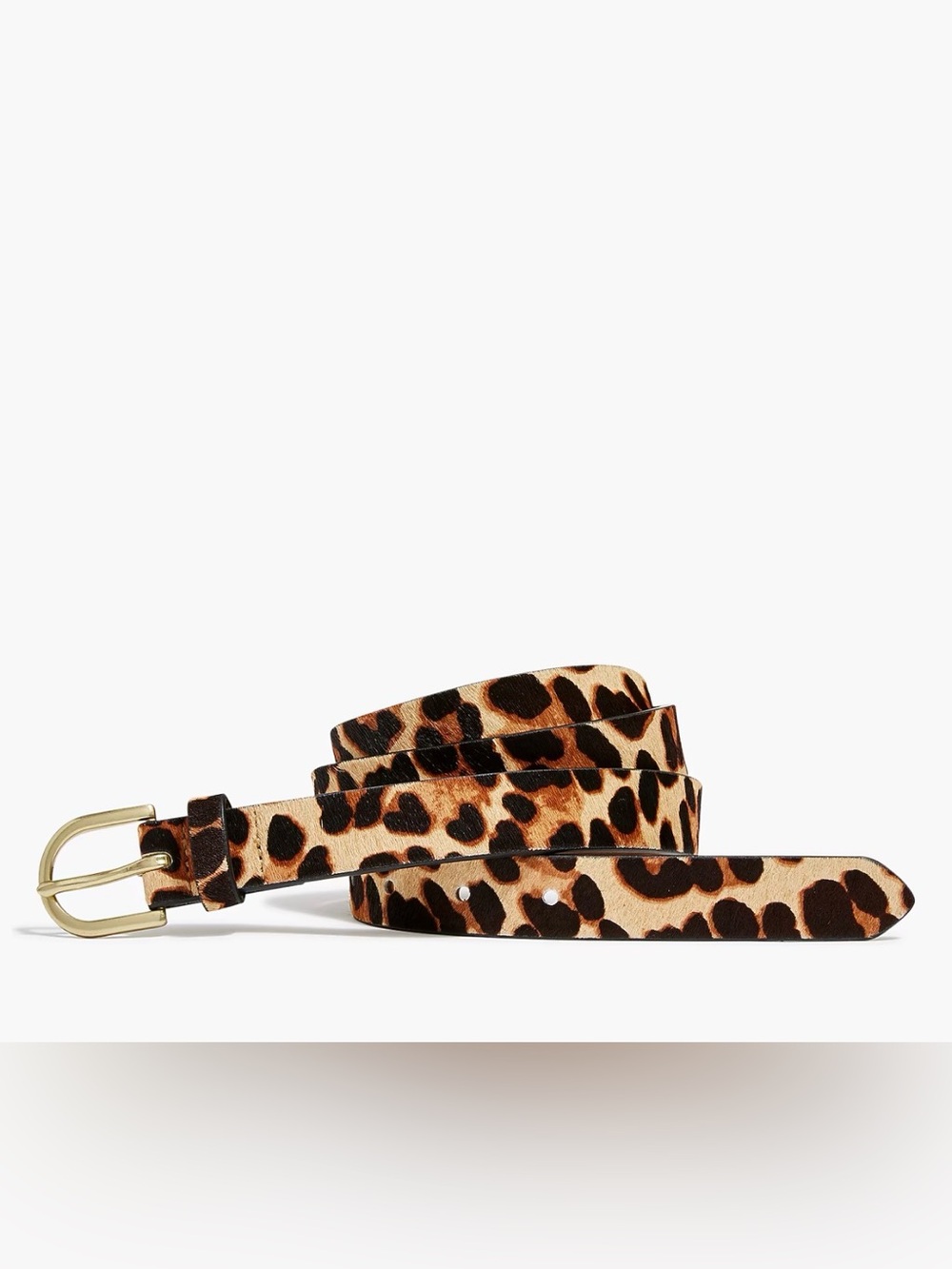 J. Crew Leopard Print Calf Hair belt